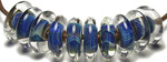 Thin Blue Line glass beads